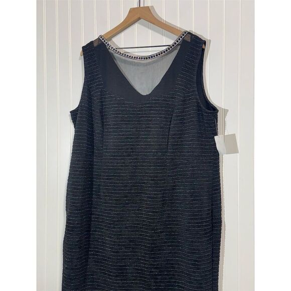 Maya Brooke 22W Black 2-Piece Skirt Suit Jewel Trim Blazer Career Formal NWT - Picture 9 of 15